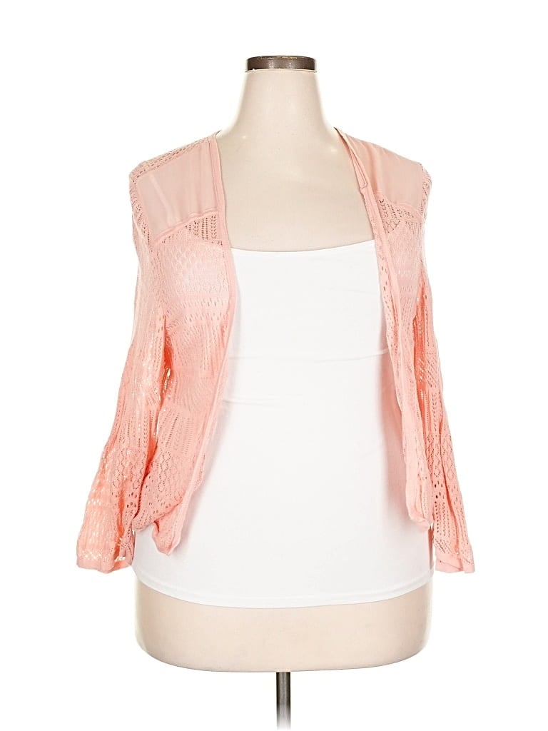Pre-owned Torrid Cardigan Sweater In Pink