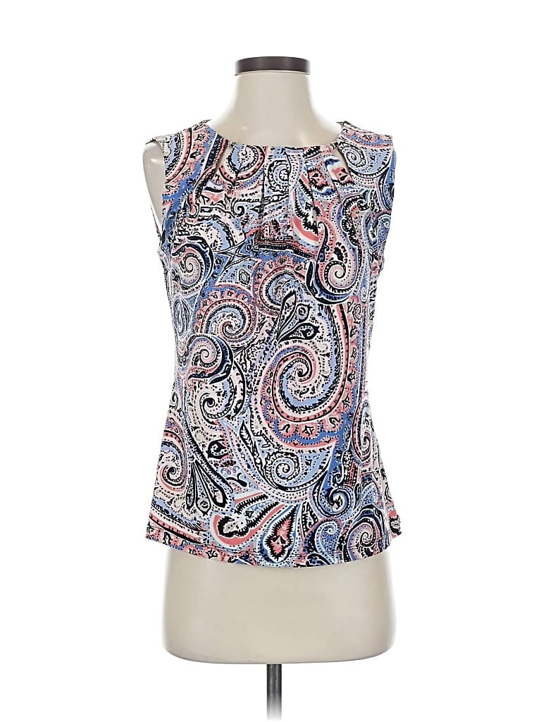 Pre-owned Tommy Hilfiger Sleeveless Blouse In Blue