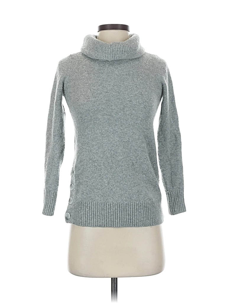 Pre-owned Ann Taylor Loft Turtleneck Sweater In Gray