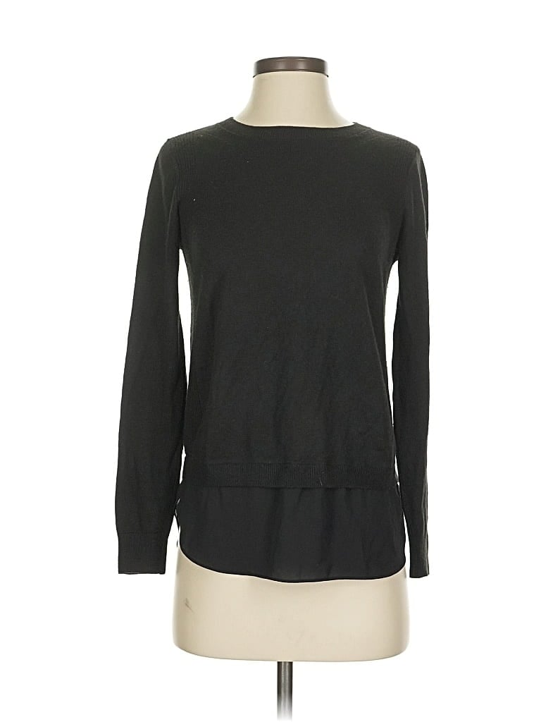Pre-owned Ann Taylor Loft Pullover Sweater In Black