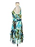 Wayne Cooper 100% Silk Tropical Blue Cocktail Dress Size 1 - photo 5