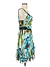 Wayne Cooper 100% Silk Tropical Blue Cocktail Dress Size 1 - photo 4