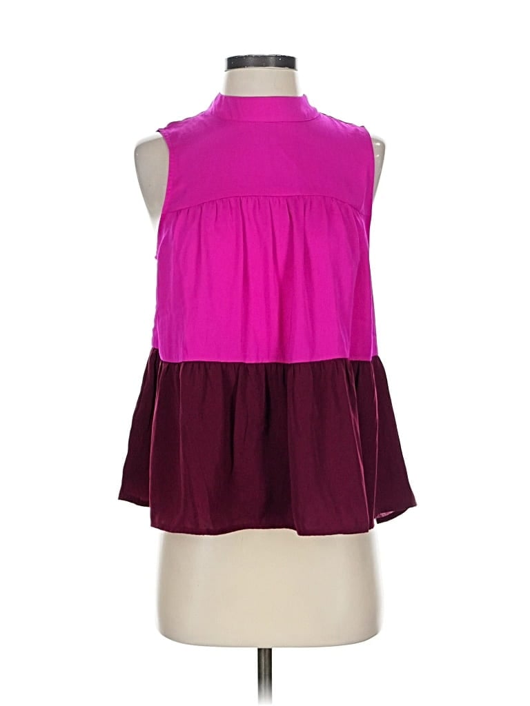 Pre-owned Banana Republic Factory Store Sleeveless Blouse In Purple
