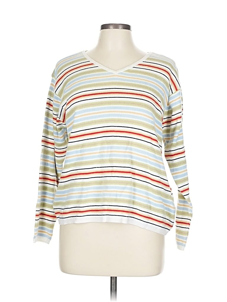 LIZ CLAIBORNE Pre-owned Pullover Sweater In White