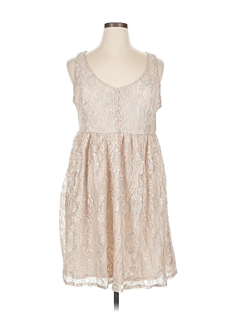 Pre-owned Unbranded Cocktail Dress In Brown