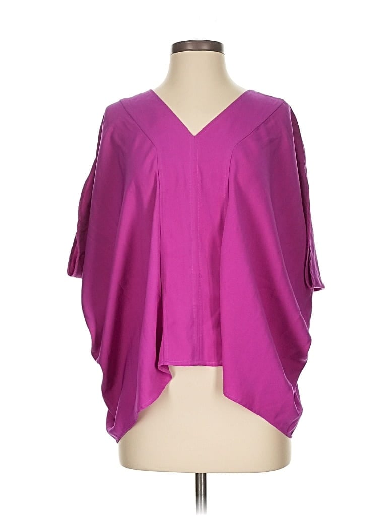 Pre-owned Rachel Rachel Roy 3/4 Sleeve Blouse In Purple