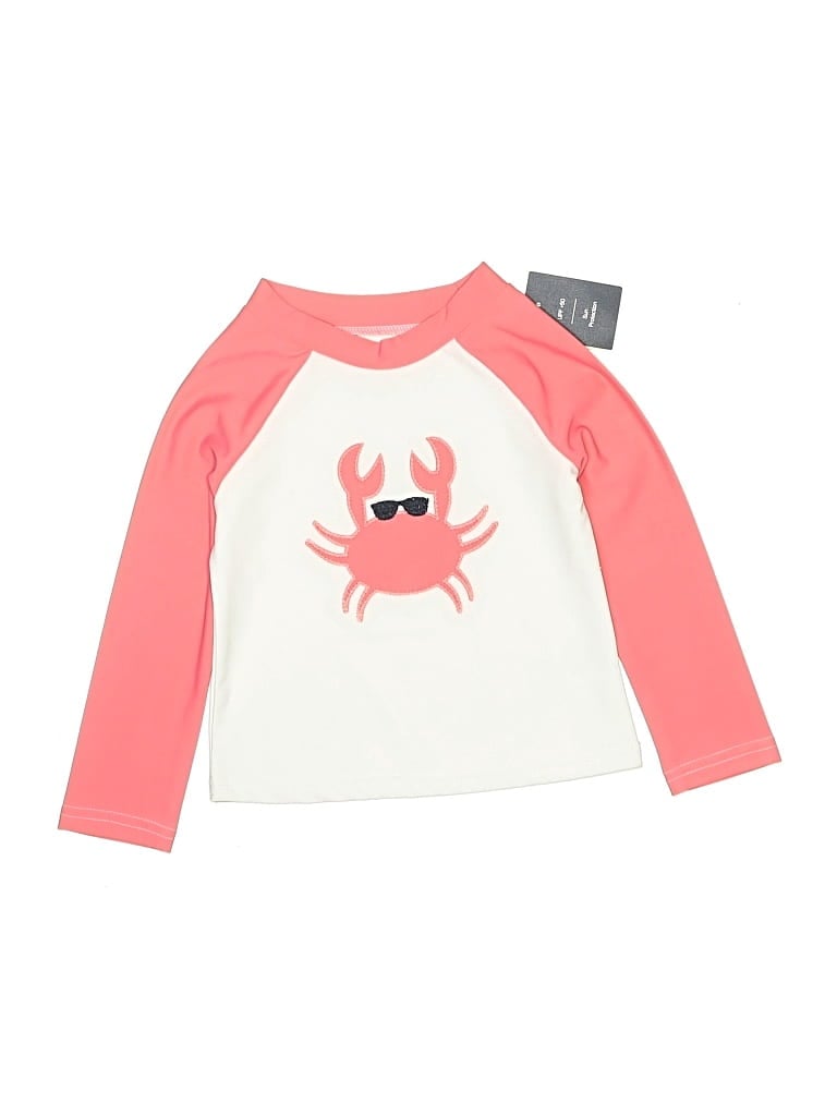 Crown & Ivy Kids' Rash Guard In Pink