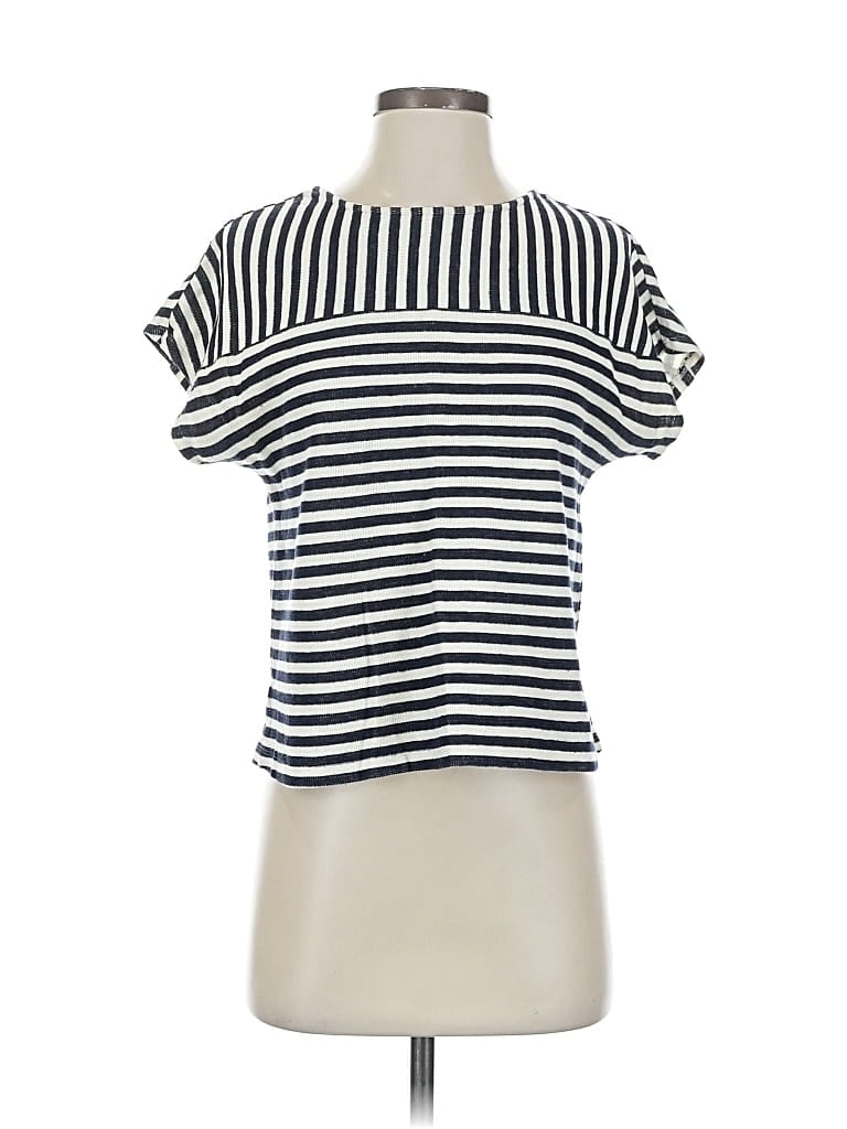 Pre-owned Ann Taylor Loft Outlet Short Sleeve T-shirt In Blue