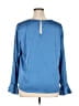 CeCe 100% Polyester Blue Long Sleeve Blouse Size 1X - photo 2