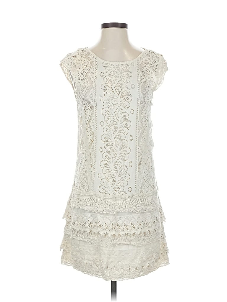 Pre-owned Unbranded Casual Dress In White