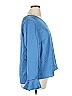 CeCe 100% Polyester Blue Long Sleeve Blouse Size 1X - photo 4