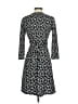Ann Taylor 100% Polyester Hearts Black Casual Dress Size 2 - photo 2