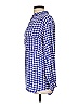 Roberta Roller Rabbit 100% Cotton Houndstooth Blue Long Sleeve Blouse Size XS - photo 5