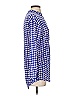 Roberta Roller Rabbit 100% Cotton Houndstooth Blue Long Sleeve Blouse Size XS - photo 4