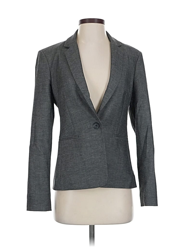 Pre-owned Express Blazer Jacket In Gray