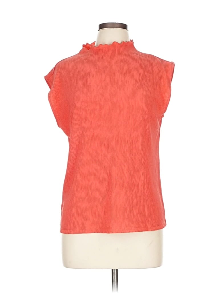 Pre-owned Ann Taylor Loft Outlet Sleeveless Blouse In Orange