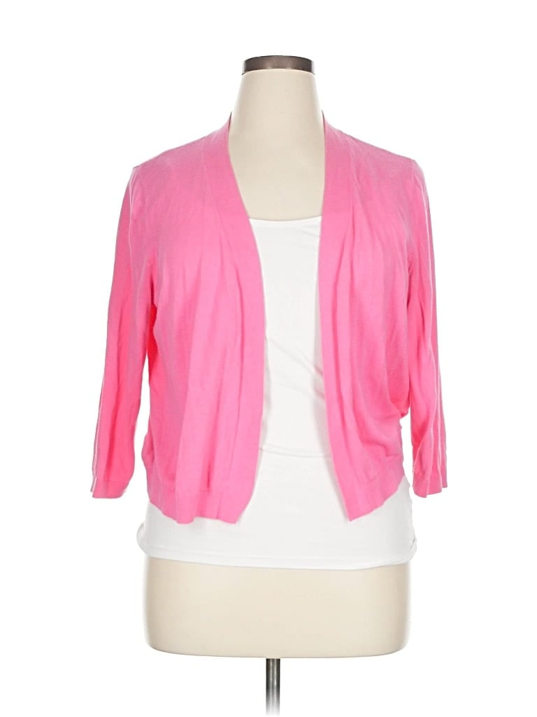 Pre-owned Talbots Outlet Cardigan Sweater In Pink