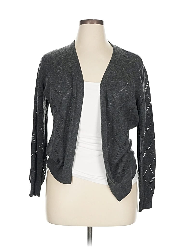 Pre-owned Unbranded Cardigan Sweater In Gray