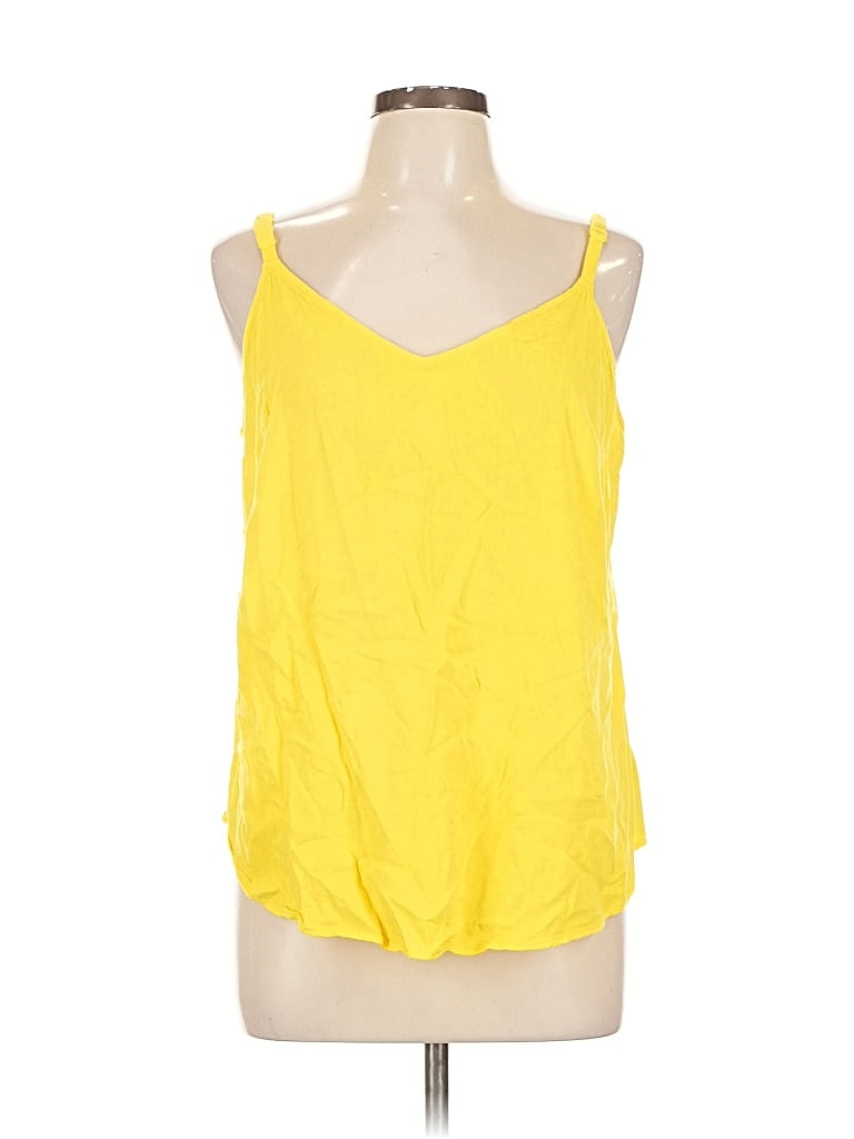 Pre-owned Torrid Sleeveless Top Yellow Halter Neckline Tops