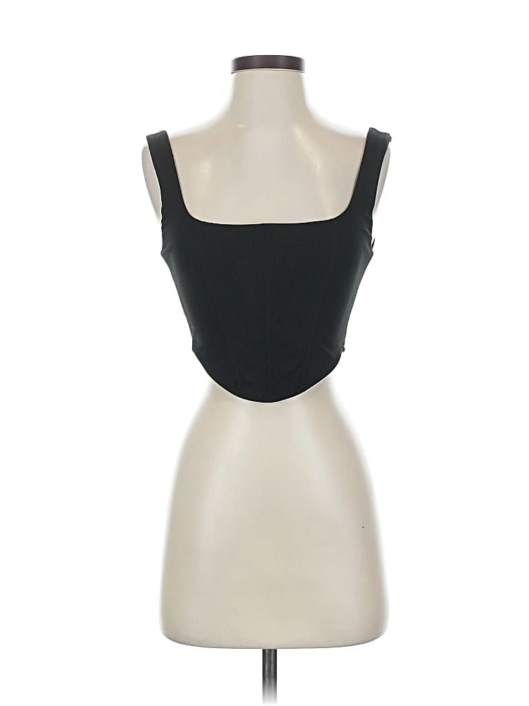 Pre-owned Edit By Nine Tank Top Black Strapless Neckline Tops