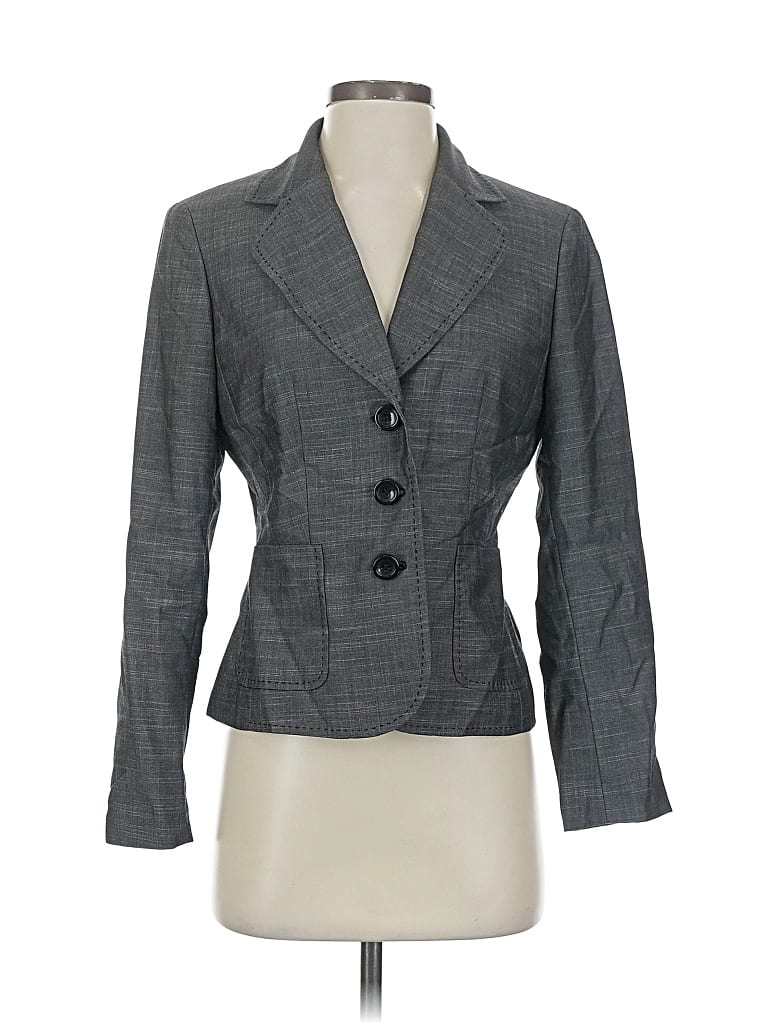 Pre-owned Nine West Blazer Jacket In Gray