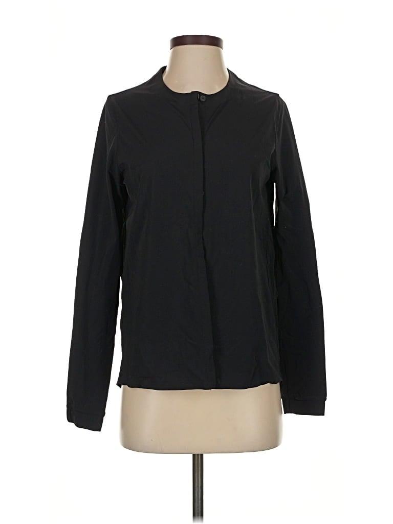 Pre-owned Lululemon Athletica Long Sleeve Blouse In Black
