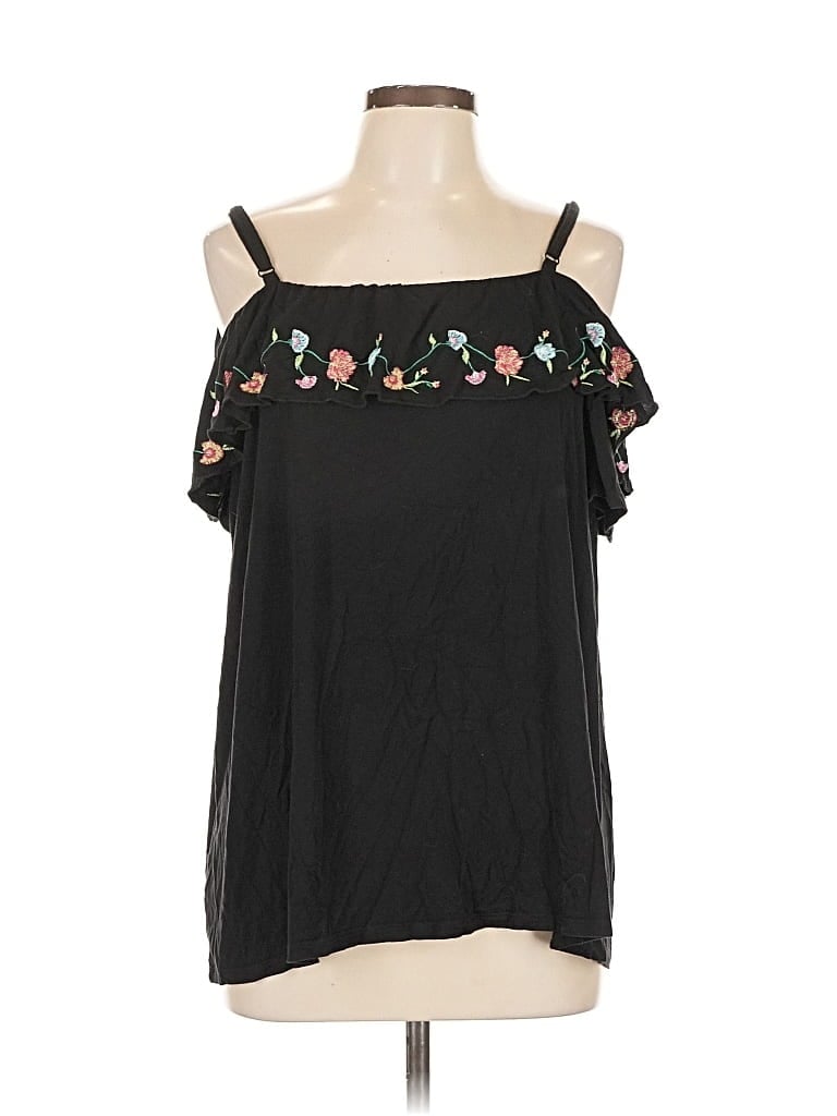 Pre-owned Torrid Sleeveless Blouse In Black