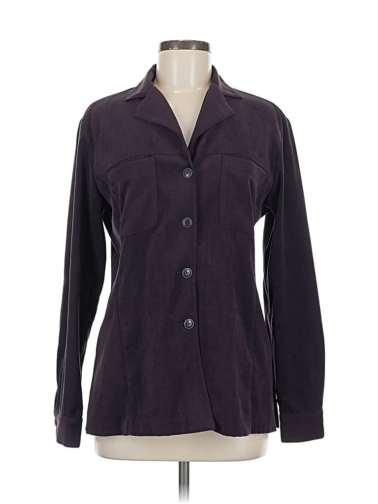 EXPRESS Pre-owned Long Sleeve Blouse In Purple
