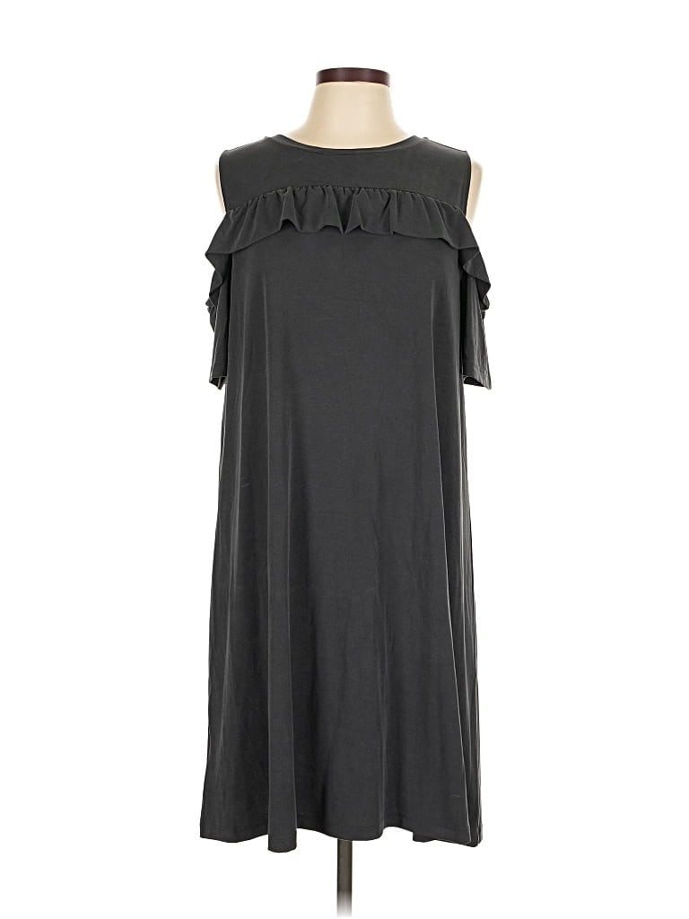 Pre-owned Ann Taylor Loft Casual Dress In Gray