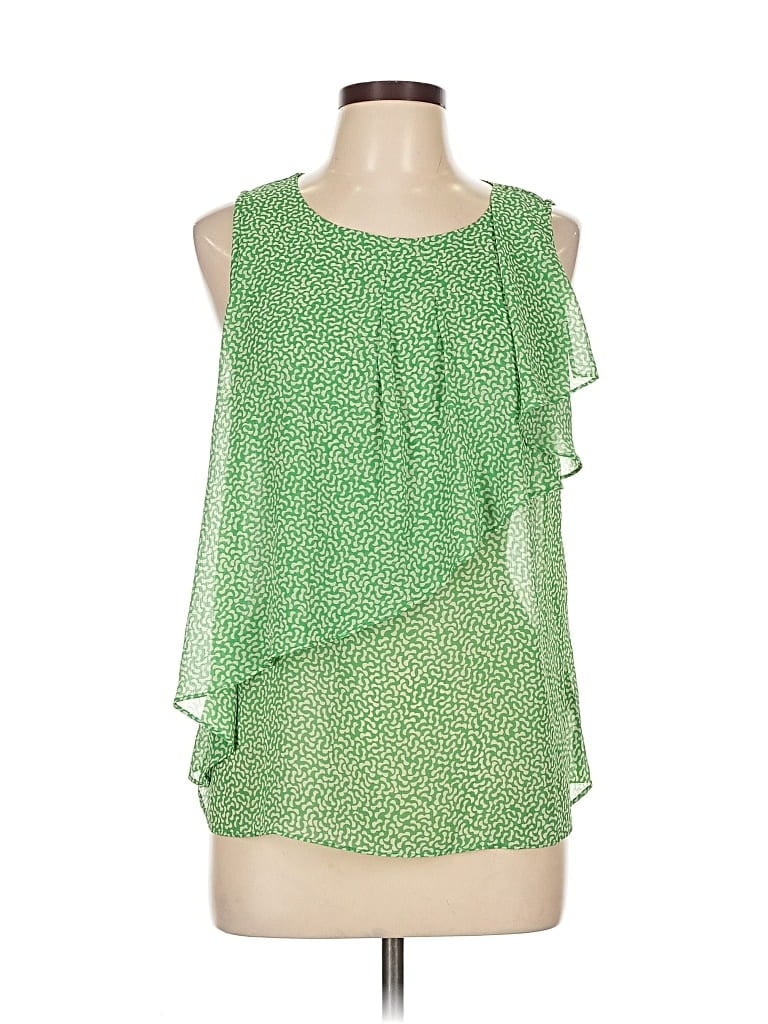 Pre-owned Hd In Paris Sleeveless Blouse In Green