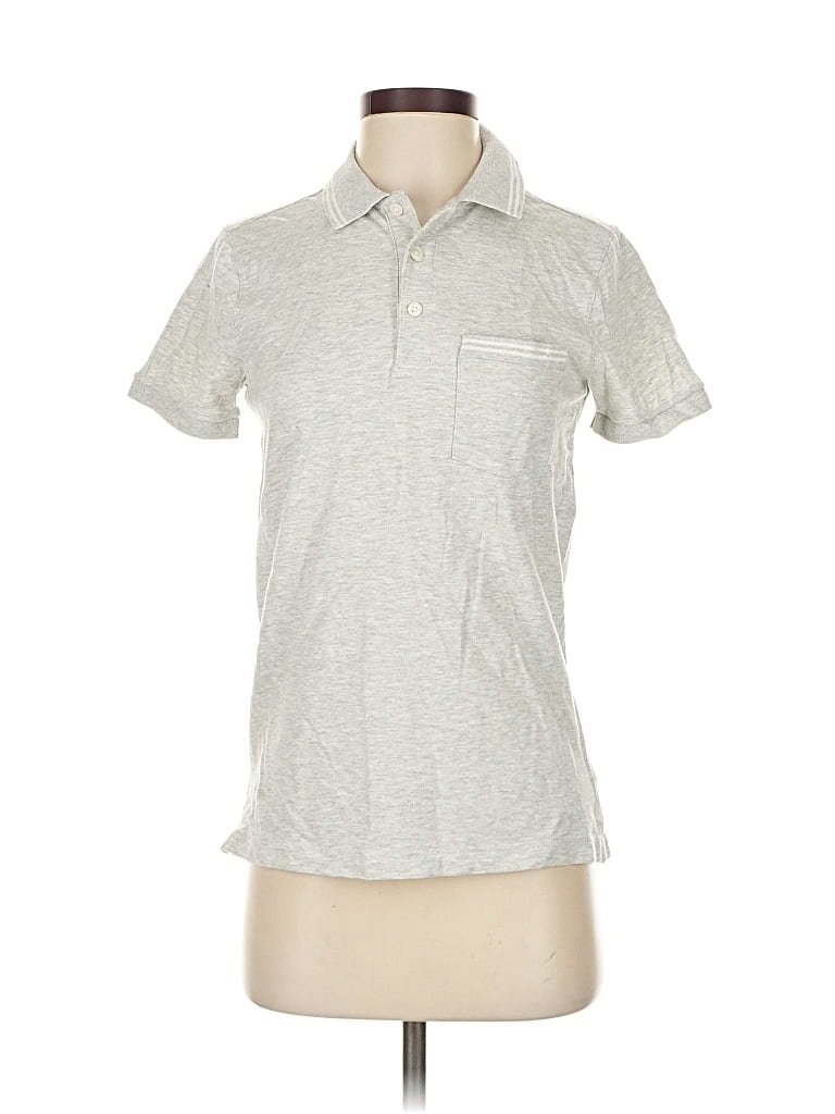 Pre-owned Abercrombie & Fitch Short Sleeve Polo Shirt In Gray