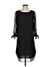 Thread 100% Polyester Solid Black Casual Dress Size 2 - photo 1