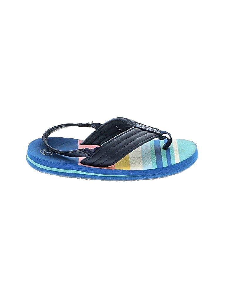 Pre-owned Cat & Jack Kids' Flip Flops In Blue