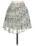 Assorted Brands Animal Print Silver White Casual Skirt One size (estimated) - photo 2