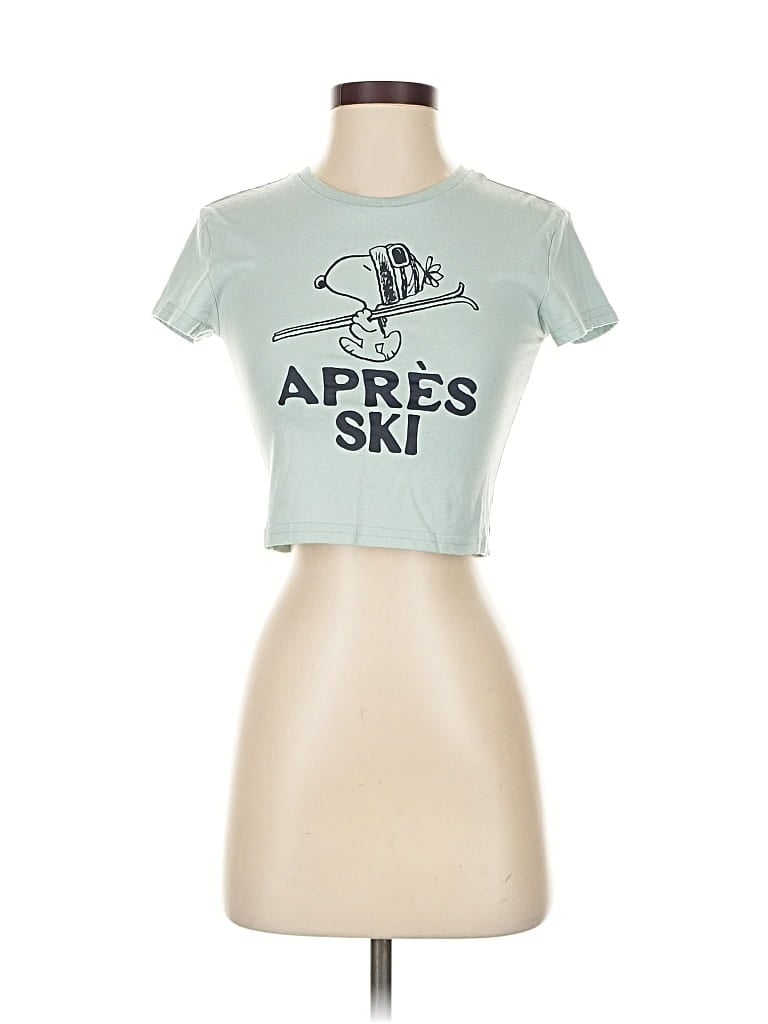 Pre-owned Aerie Short Sleeve T-shirt In Green