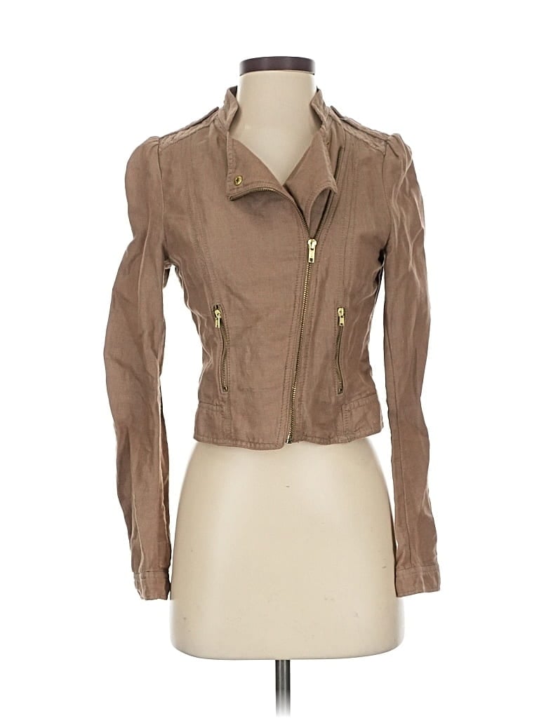 Pre-owned H&m Jacket In Brown