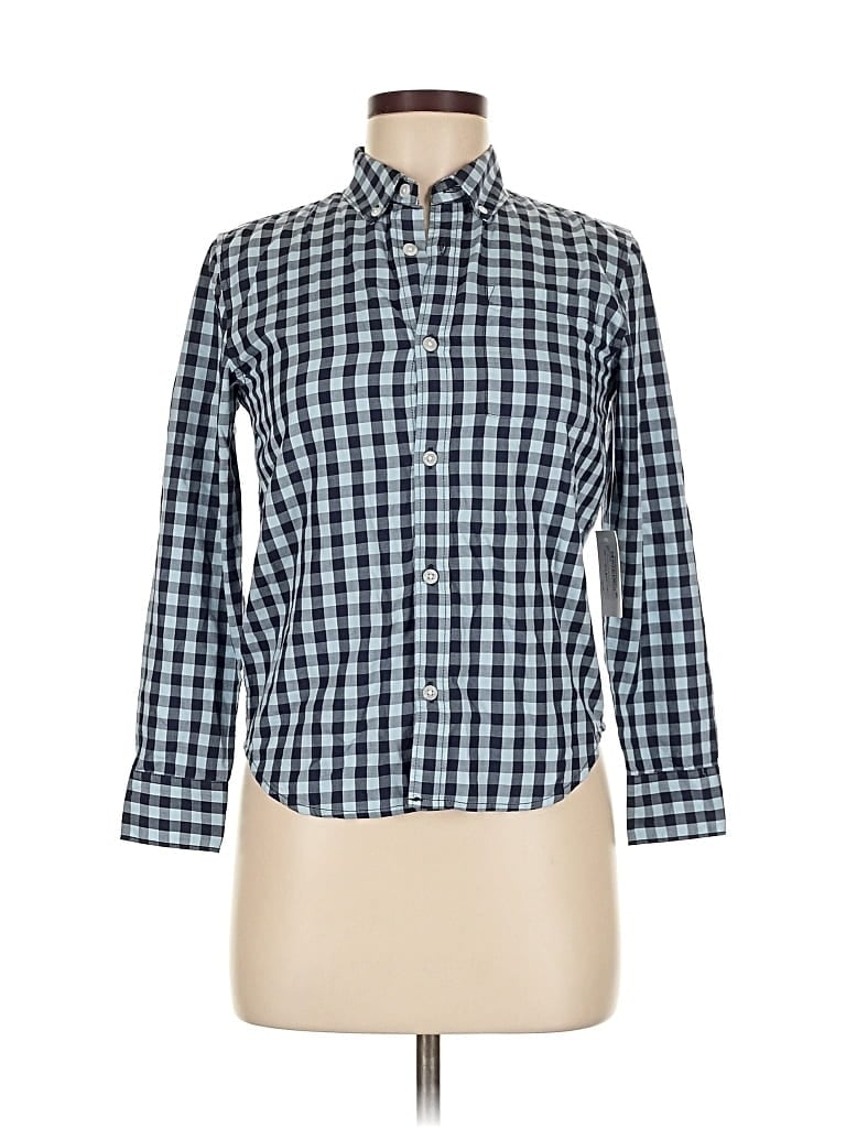 NORDSTROM Pre-owned Long Sleeve Button Down Shirt In Blue