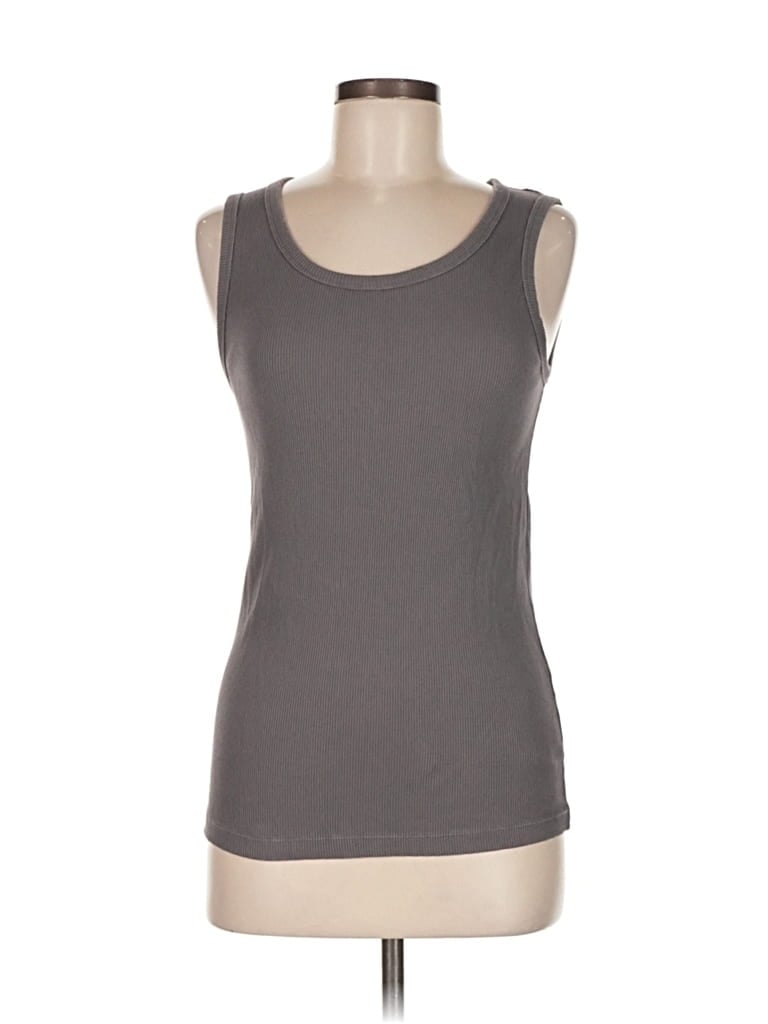 Pre-owned Unbranded Sleeveless T-shirt In Gray
