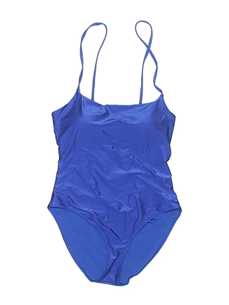 Pre-owned Aerie One Piece Swimsuit In Blue