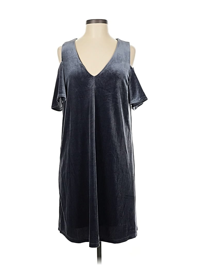 Pre-owned Sugar Lips Casual Dress In Gray