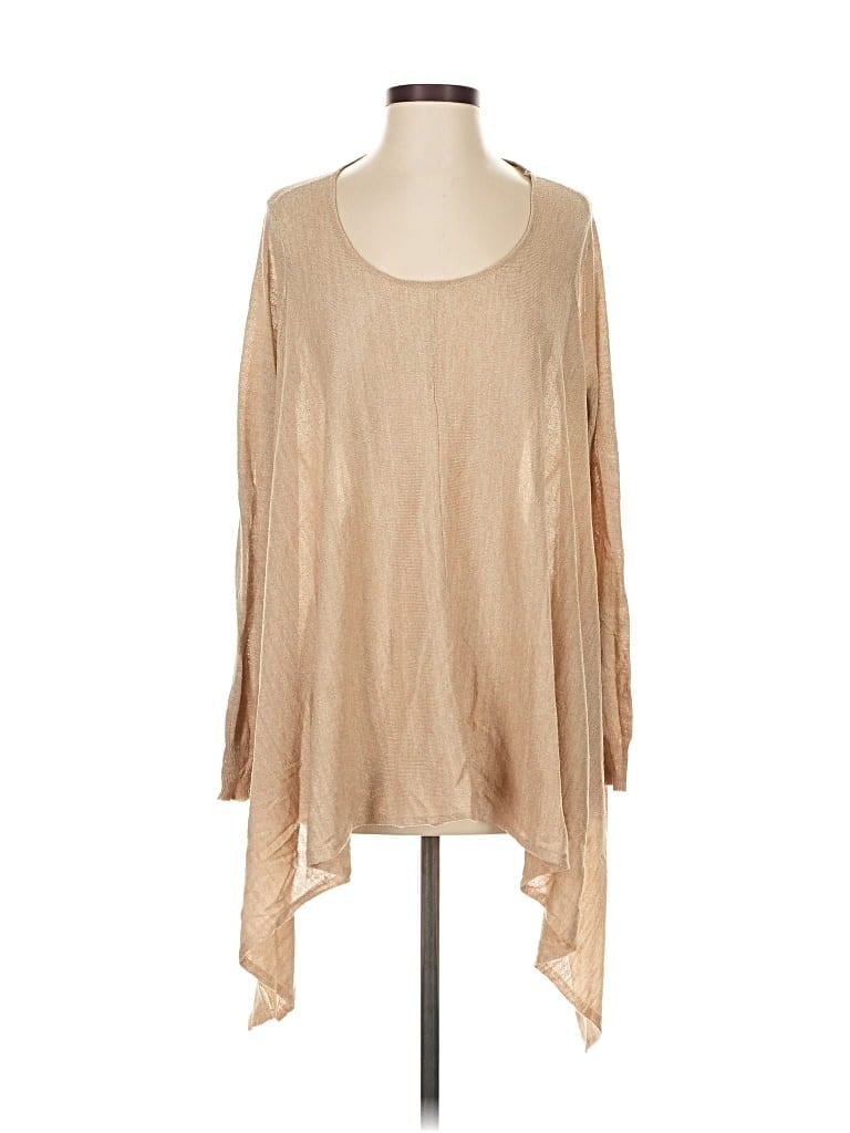 Pre-owned Assorted Brands Poncho In Brown