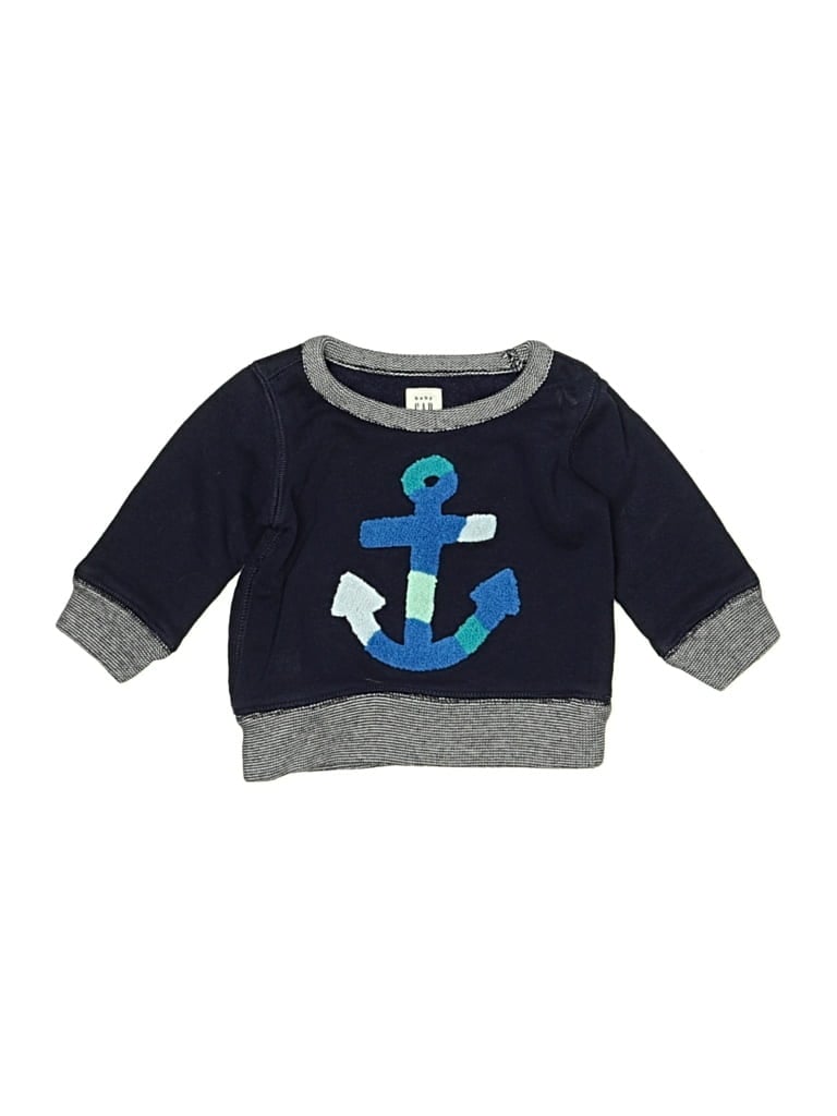 Pre-owned Baby Gap Babies' Pullover Sweater In Blue