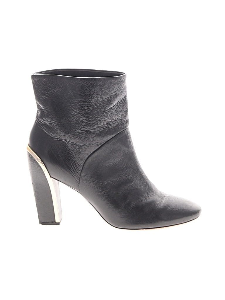 Pre-owned Diane Von Furstenberg Ankle Boots In Black