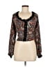 Unbranded 100% Polyester Black Long Sleeve Blouse Size M - photo 1