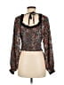 Unbranded 100% Polyester Black Long Sleeve Blouse Size M - photo 2