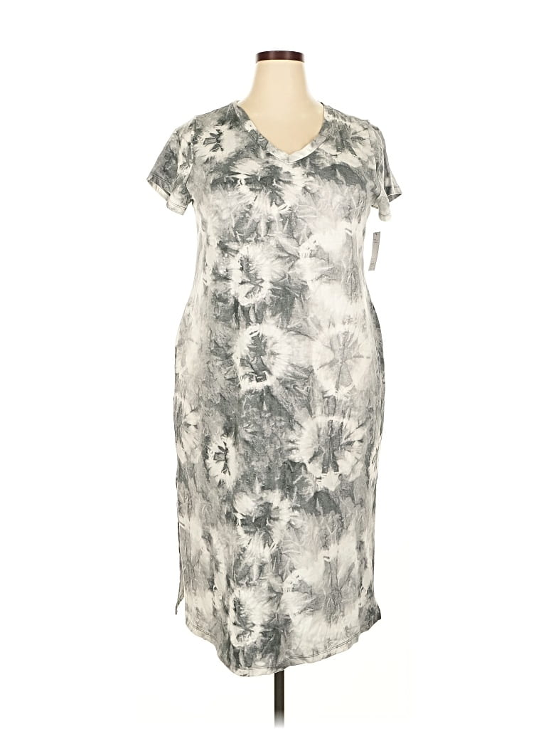 Pre-owned Sonoma Goods For Life Casual Dress In Gray