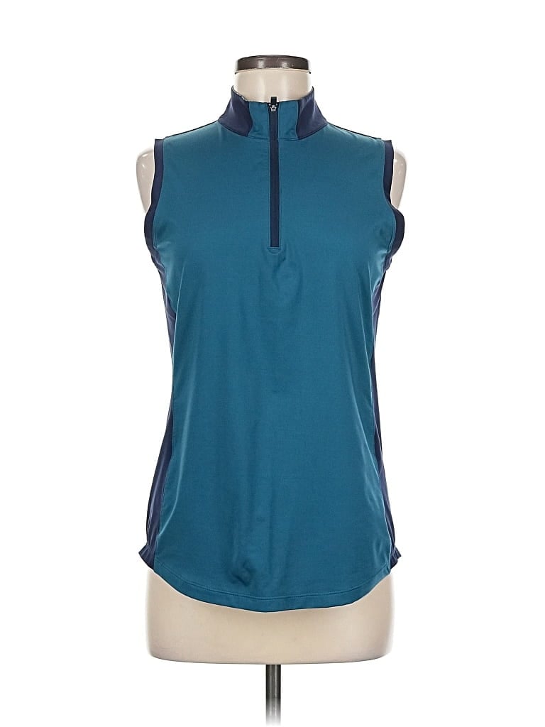 Pre-owned Assorted Brands Sleeveless T-shirt In Blue