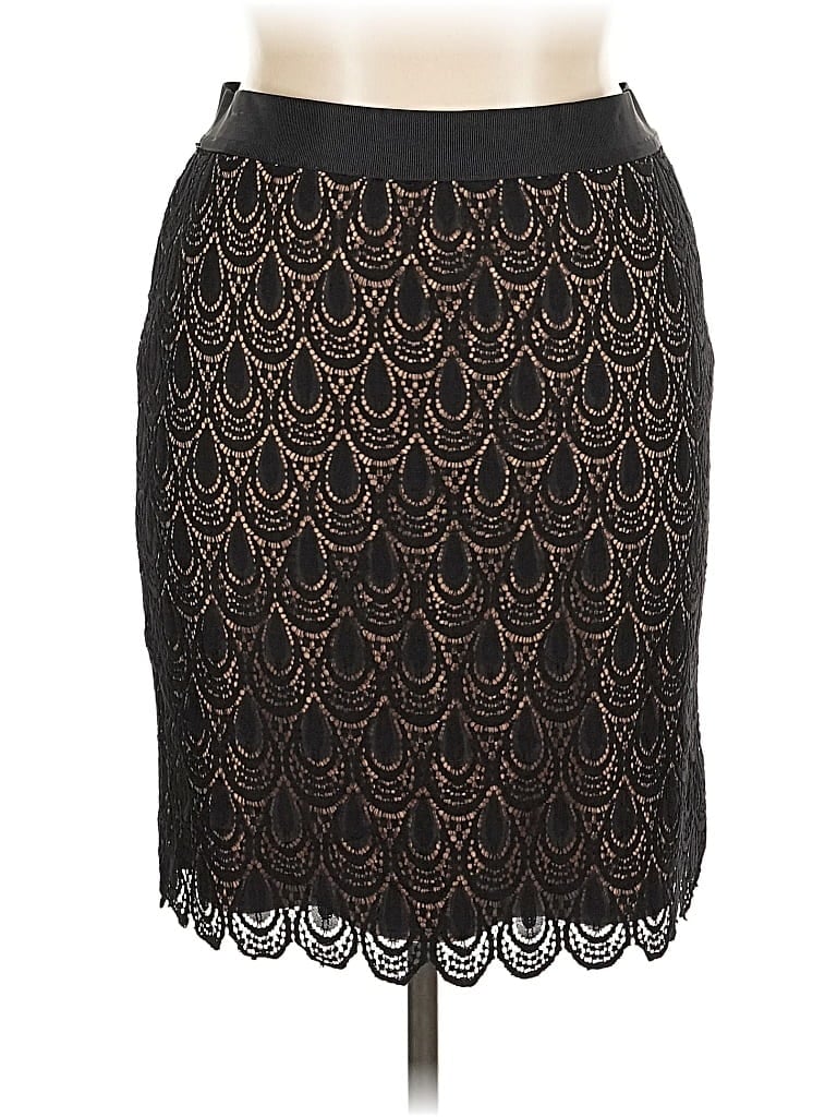 Pre-owned Ann Taylor Factory Formal Skirt In Black