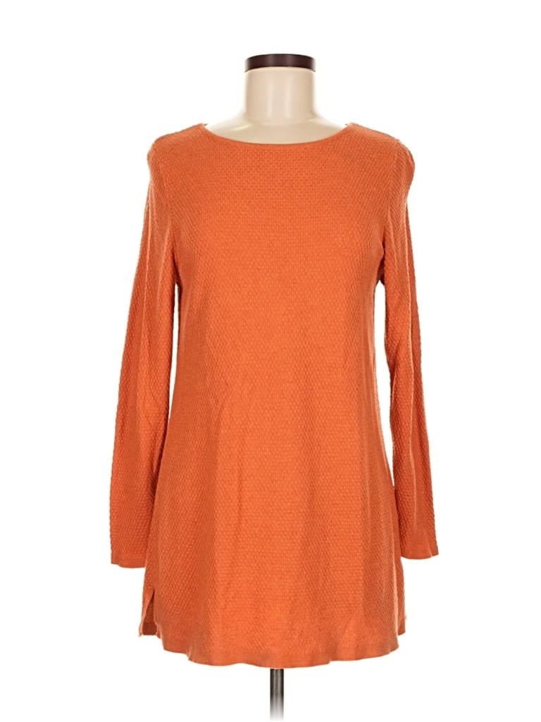 Pre-owned Jjill Pullover Sweater In Orange