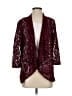 Alex Evenings Burgundy Cardigan Size S - photo 1